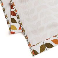 1970s Retro floral leaves