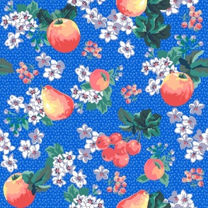 Summer fruit in blue SS