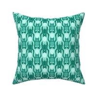 animal tesselation repeat teal monochrome teal animals 5,5 inch