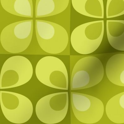 Teardrop Flower Tiles // Apple