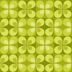 Teardrop Flower Tiles // Apple