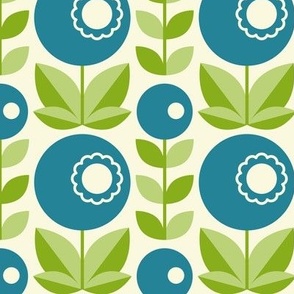 1078 - Scandinavian berries, blue / green