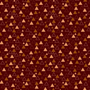 Brown and beige triangles - Medium scale