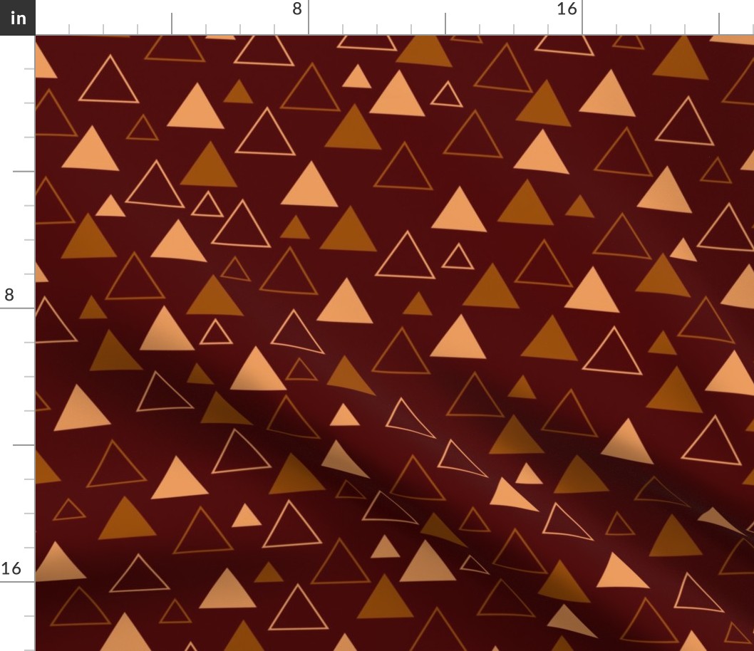 Brown and beige triangles - Large scale