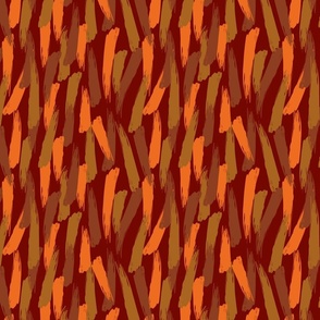 Brown and orange brush strokes - Medium scale