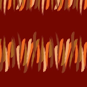 Beige, orange and brown brush strokes - Medium scale