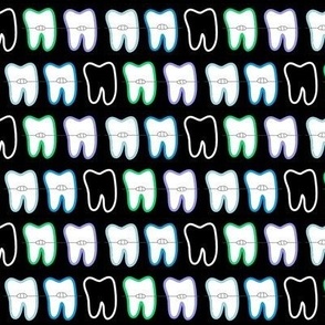 Braces  Brigade on  black / colorful  Dental   