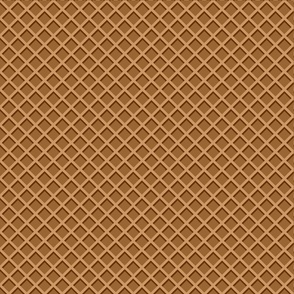 Chocolate ice cream cone waffle pattern