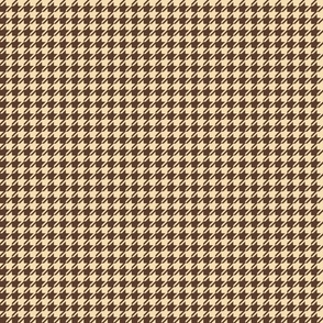 Houndstooth Retro Sand Brown Small