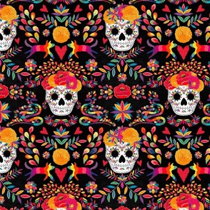 Day of the Dead MEDIUM Black