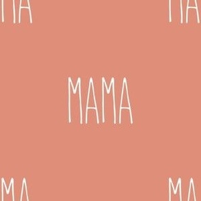 2" mama on copper background