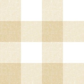 Textured Farmhouse Yellow Beige Gingham RS