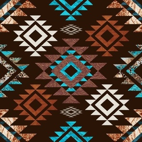 Browns and Turquoise Southwestern 