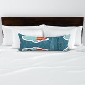 Rocket Shark Character Pillow Cut and Sew pattern