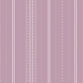 Adler Stripe: Plum & Taupe Thin Stripe, Modern Dotted Stripe 