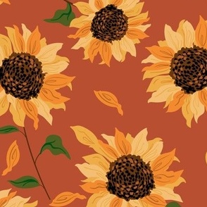 Sunflower Flowers Toasty _LARGE