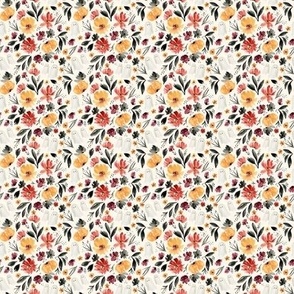 bkrd Hello Halloween Fall Floral with Ghosts 2x2 cream