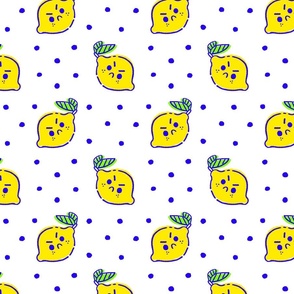 Sour Lemon Yellow Polka Dot