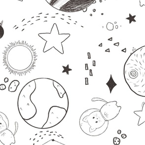 Doodle outer-space - large scale