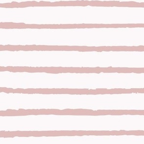 Stripes / medium scale / soft pink simple minimal organic stripes