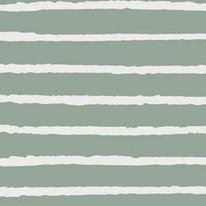 Stripes / medium scale / sage simple minimal organic stripes 