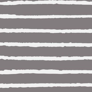 Stripes / medium scale / charcoal brown simple geo minimal organic stripes