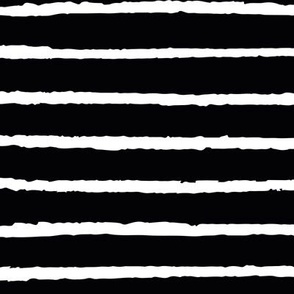 Stripes / medium scale / white on black simple geo minimal organic stripes