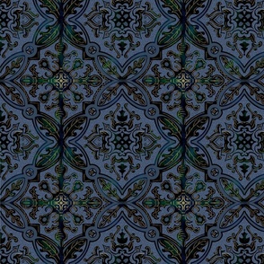 delft tiles midnight blue