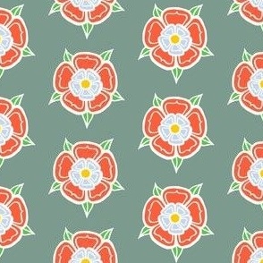 tudor rose - sage green