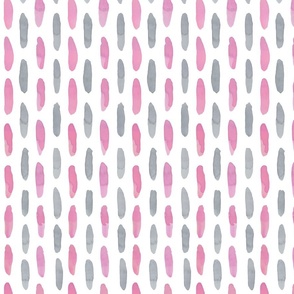 Wonky Stripes Grey Pink