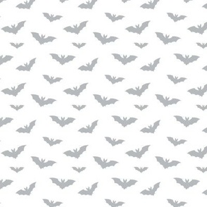 Bat Silhouettes light grey on white - small scale