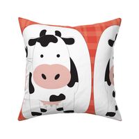 Cow Cut and Sew Pillow