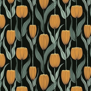 tulips in black (small)