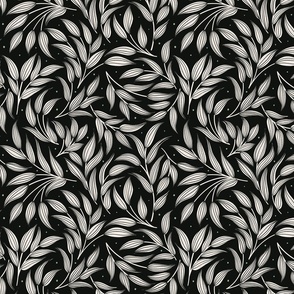 Leaves in black and white (small)