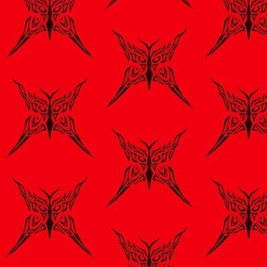 Tribal Butterfly (red)