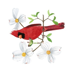 North Carolina State Bird and Flower Wall Hanging