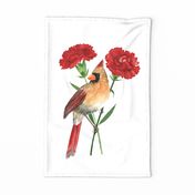 Ohio State Bird and Flower Wall Hanging