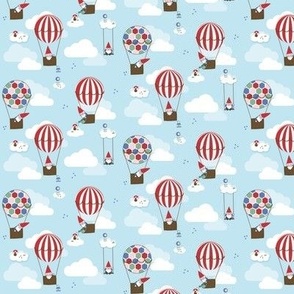 Gnomes and Hot Air Balloons Small Scale