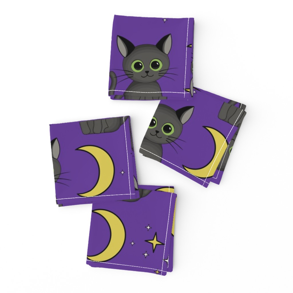 Halloween Cats - X-Large - Purple