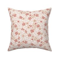 Christmas Holiday Floral Neutral 1 inch