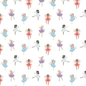 Simple Nutcracker Ballerinas 1 inch