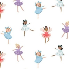 Simple Nutcracker Ballerinas 2 inch