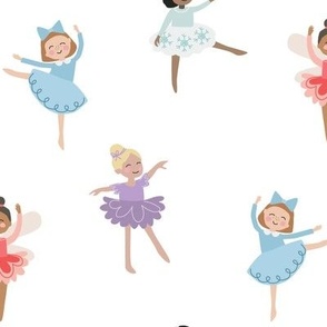 Simple Nutcracker Ballerinas 3 inch