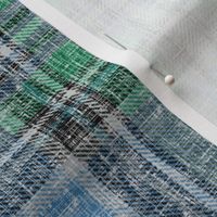 Blue, Gray, Green Heathery Stewart Plaid by Su_G_©SuSchaefer