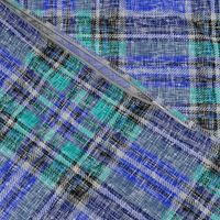 Cool Blue + Turquoise Heathery Stewart Plaid by Su_G_©SuSchaefer2022