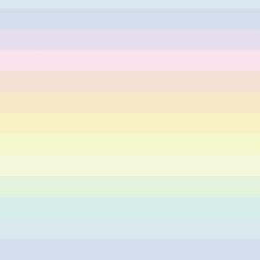 Pascal Pastel Horizontal Striped Rainbow Design: Serene Soft Furnishing Delight (Lge)