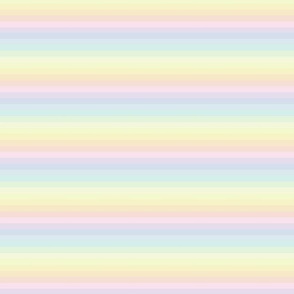Pascal Pastel Horizontal Striped Rainbow Design: Serene Soft Furnishing Delight (Sml)