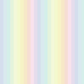 Pascal Pastel Vertical Striped Rainbow Design: Serene Soft Furnishing Delight (Med)