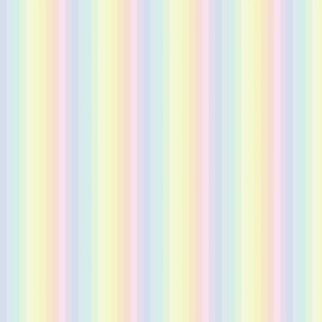 Pascal Pastel Vertical Striped Rainbow Design: Serene Soft Furnishing Delight (Sml)