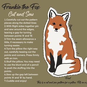 Frankie The Fox Cut And Sew 